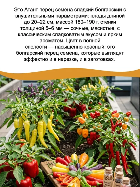 Перец сладкий Атлант семена 